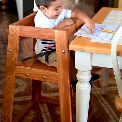 Baby too small for restaurant high chair online